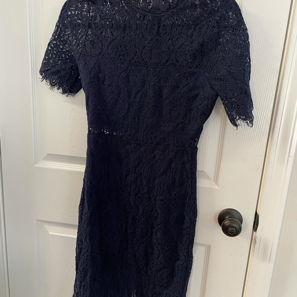 Lulus Remarkable Navy Blue Dress - Picture 2 of 3